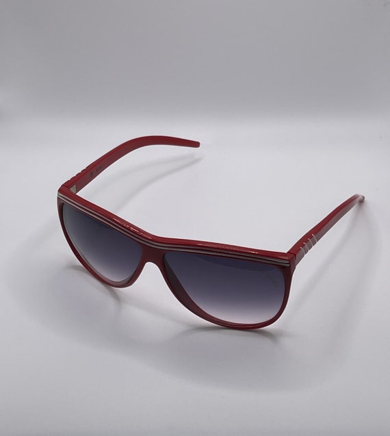 Vintage 80s Après Ski Style Red Aviator Frame Ski… - image 10