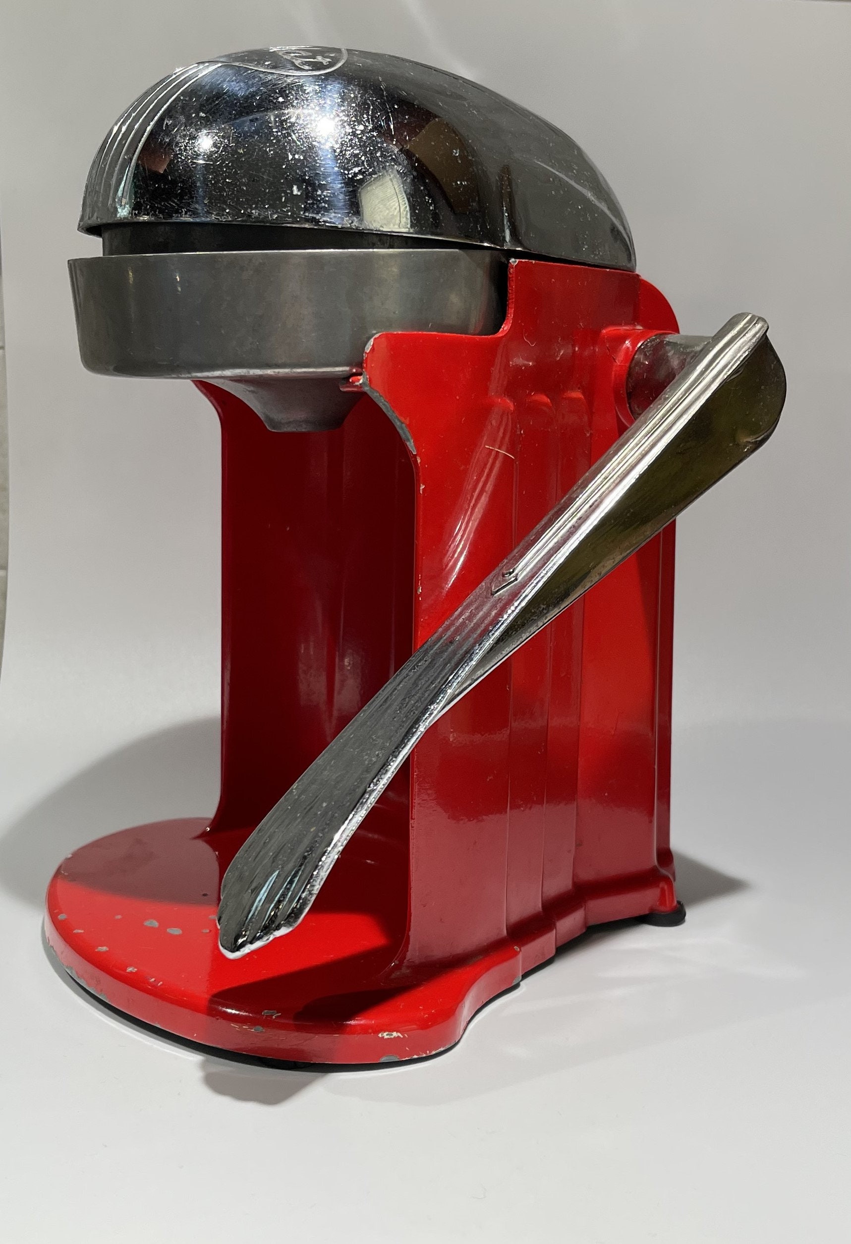 Vintage 1950s Juiceomat Juicer Red Chrome Citrus Press Art Etsy