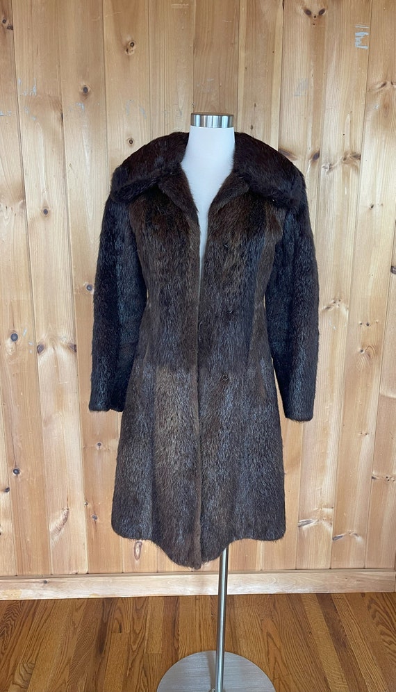 Vintage Fur Coat | Genuine Beaver Fur Jacket Overc