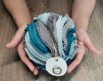 Kulka do wąchania, kulka do wąchania, dywan do wąchania, mata do wąchania, zabawka inteligencja dla psów i kotów średnica 16/20 cm jasnoniebieska miętowa
