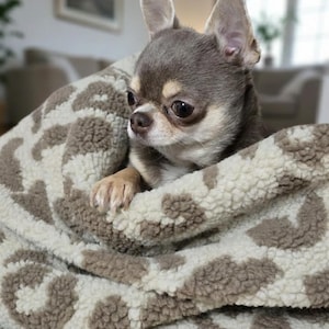 Saco de dormir para perros: saco de peluche, manta 2 en 1 y cama de viaje.