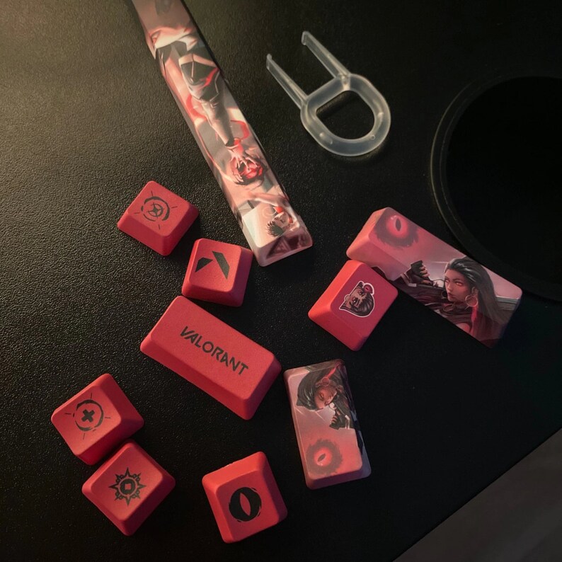 Valorant Reyna Keycaps for Your Keyboard Custom Design Etsy