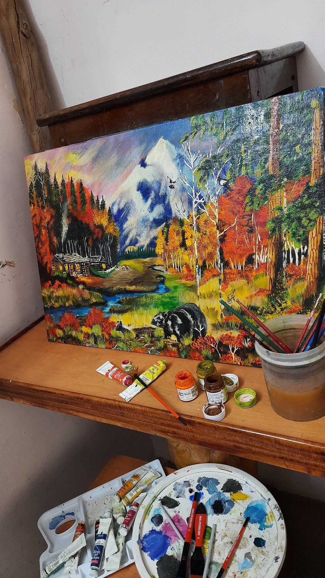 Customize Hand Canvas Painting for Home Decor Etsy