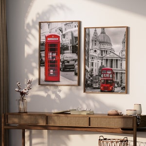 London city travel poster set black and white travel print europe wall art city home decor gift ideas