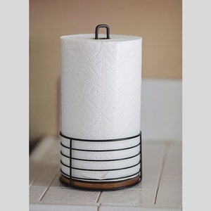 Large Paper Towel Holder Farmhouse Kitchen Decor Engraved Rustic Basket for Counter Paper Towel Holder Double Roll Paper Towel Stand Wood Etsy