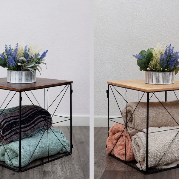 Rustic Side Table Etsy