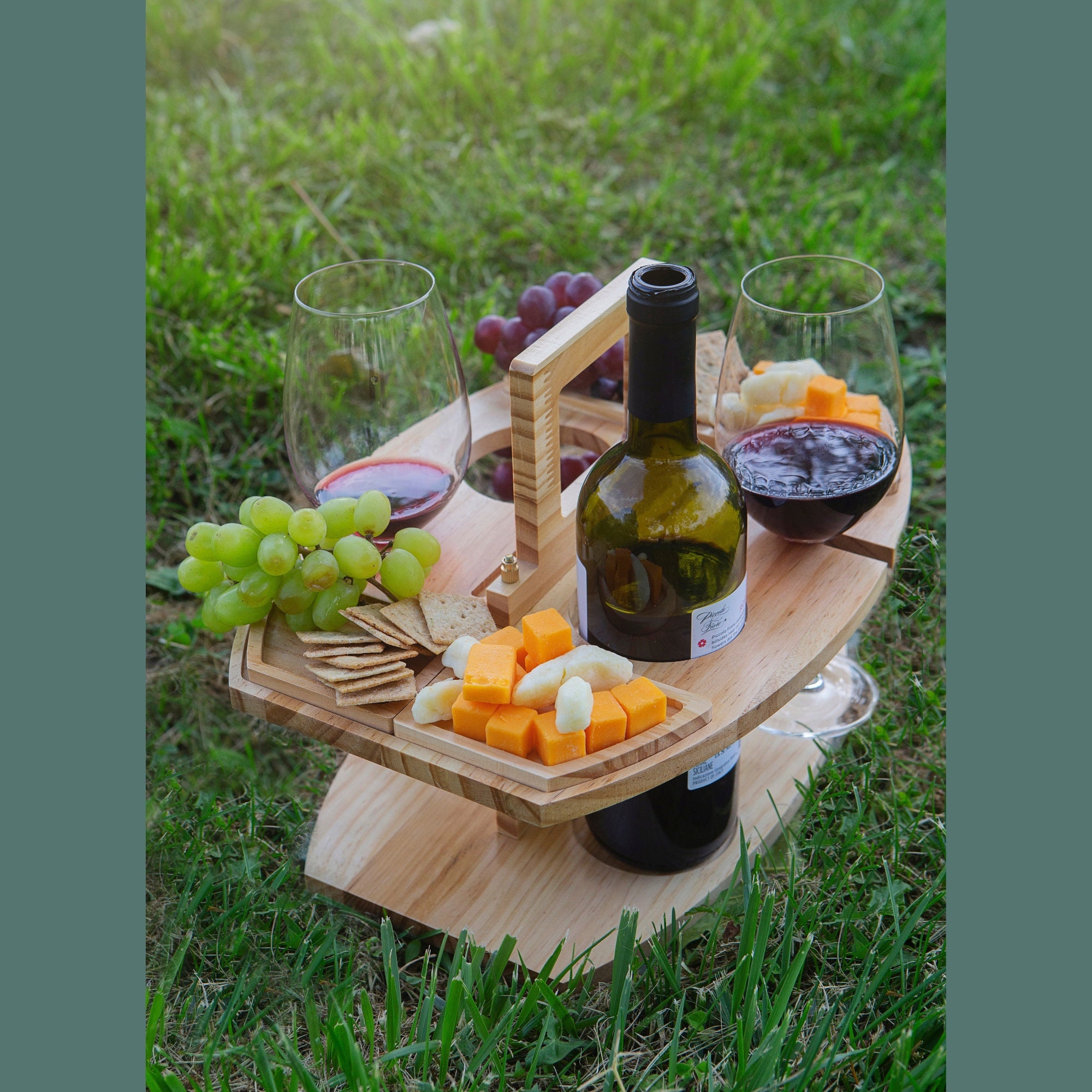 Utensil Picnic Caddy, Silverware Caddy, Condiment Holder, Outdoor Miniature  Picnic Table, Snack Holder 