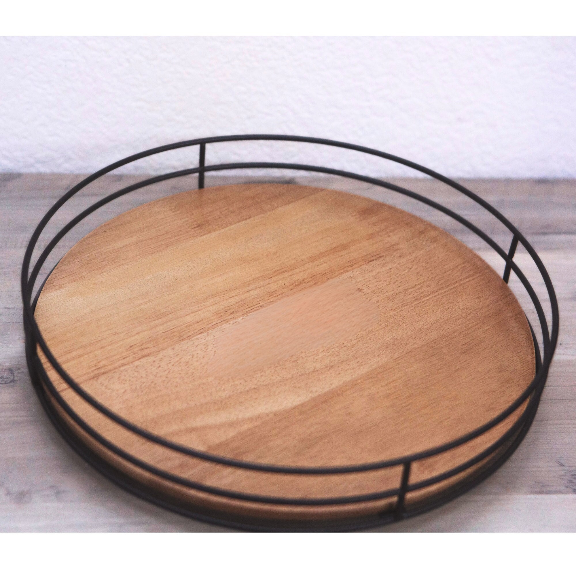 Lazy Susan Turntable. Rotating Table Centerpiece. Housewarming Gifts.  Holiday Decor. Rustic Table Decor. Serving Tray. Kitchen Decor 