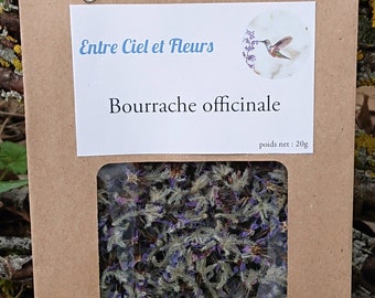 Fleurs de bourrache séchées (tisane, déco) 20 g