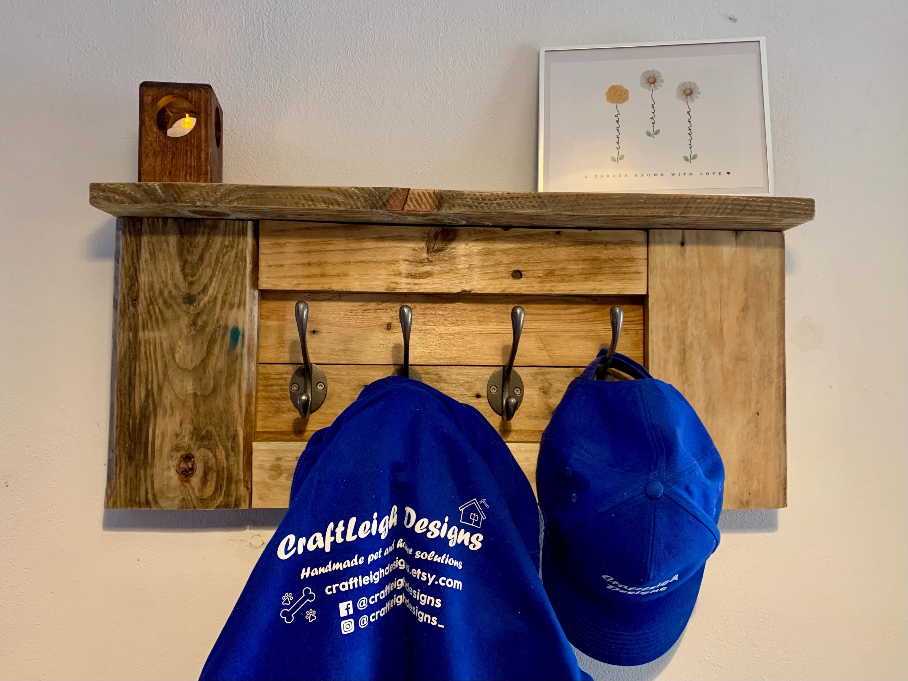 Coat Racks Diy Wood Hat Rack Slate Grey Farmhouse Style Hat Coat