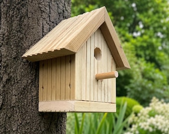 Rustic hand built Bird house