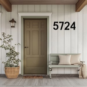 Modern Metal House Numbers, Individual House Numbers, Address Numbers, Outdoor Home Decor, Metal Numbers, Rustic Numbers, Front Porch Decor