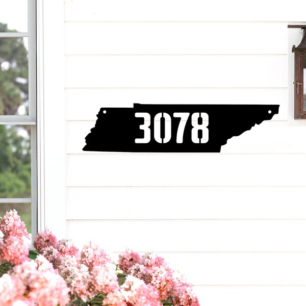 Metal Address Sign Etsy