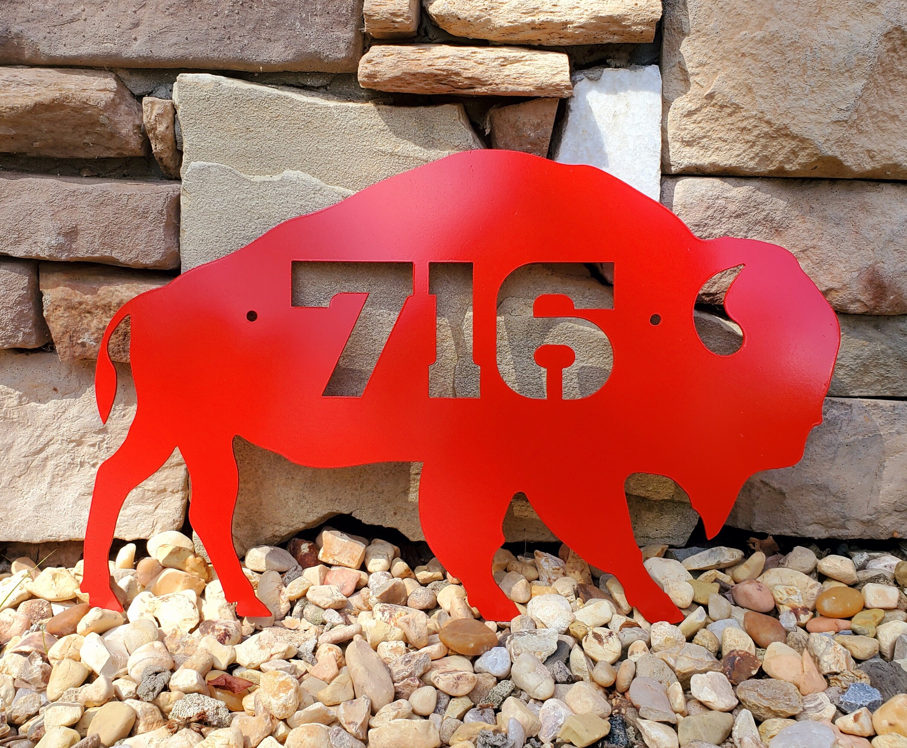 Metal Buffalo Sign, Metal Buffalo, 716 Sign, Buffalo Metal Artwork