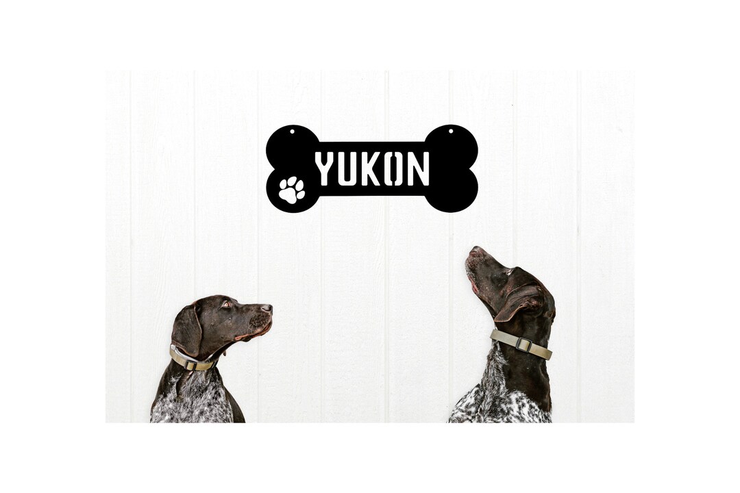 Pet Sign, Pet Name Sign, Pet Name Plate, Custom Dog Name Sign, Dog Bone