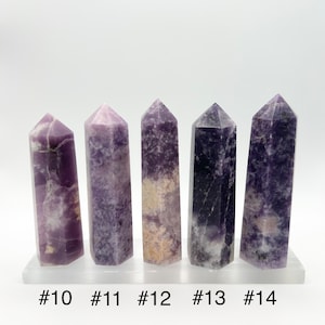 Lepidolite tower - large
