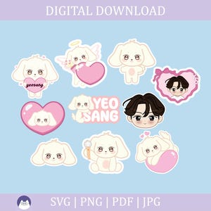 Yeosang Hetmongi Bundle | Ateez | Aniteez | Svg, Pdf, Png, Jpg | Kpop | Vector Files