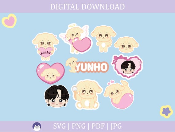 Yunho Tyudeongi Bundle | Ateez | Aniteez | Svg, Pdf, Png, Jpg