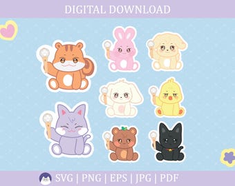 Ateez Aniteez With Lightiny | Svg, Pdf, Png, Jpg, Eps | Ateez decals | Ateez Stickers | Kpop | Vector files for Cricut and Silhouette