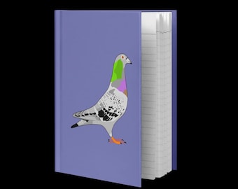 Pigeon Journal: Lined Matte Hardcover Notebook (5.75″ × 8″)