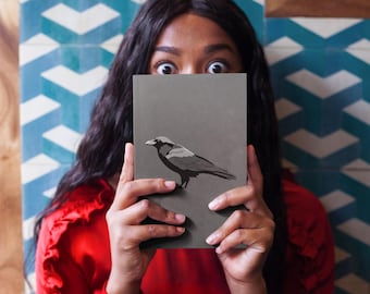 Raven Journal: Lined Matte Hardcover Notebook (5.75″ × 8″)