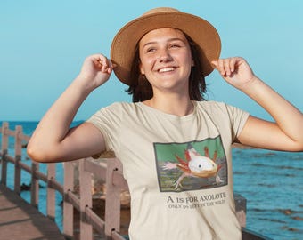 Axolotl Youth Classic 100% Cotton Tee: Endangered Species Series - available in 5 colors