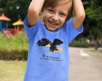 Toddler Bald Eagle T-Shirt: Endangered Species Cotton Tee