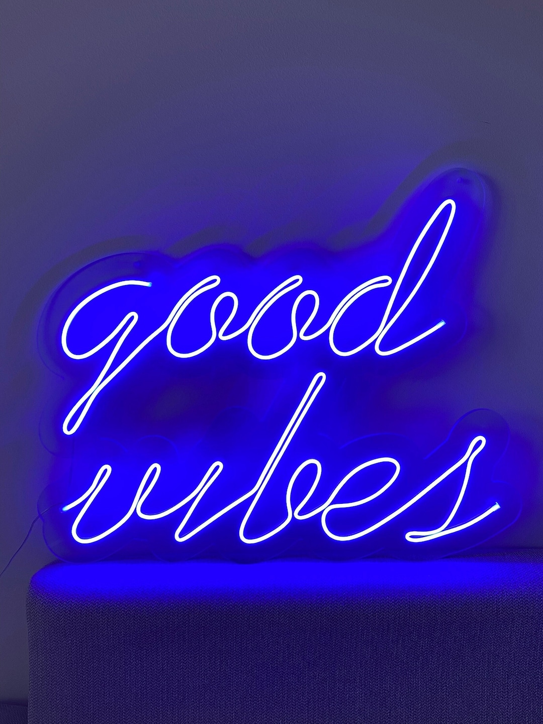 Neon LED Good Vibes Sign GOOD VIBES Handmade Neon Lights Sign for Home