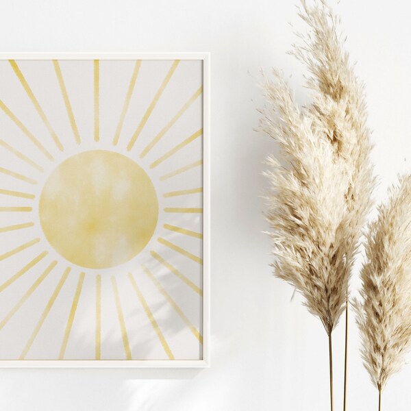 Sun Print Art Etsy