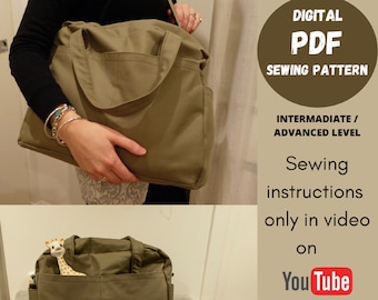 Scarlett Diaper Bag Digital PDF Sewing Pattern