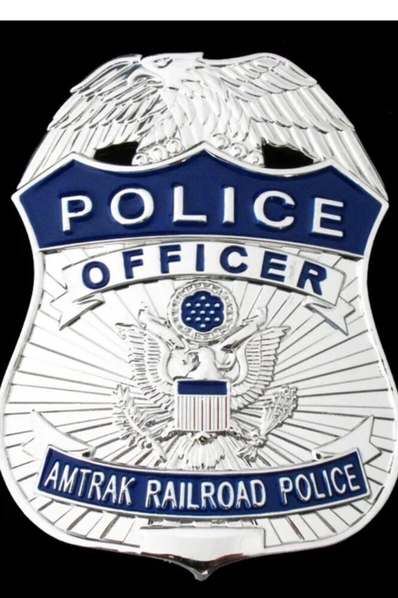 Amtrak Railroad Police Officer REPLICA BADGE Etsy UK