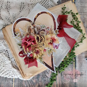 Einzigartige Hochzeitskarte, Luxushochzeit, Wünsche für Brautpaar, Braut und Bräutigam, Hochzeitstag