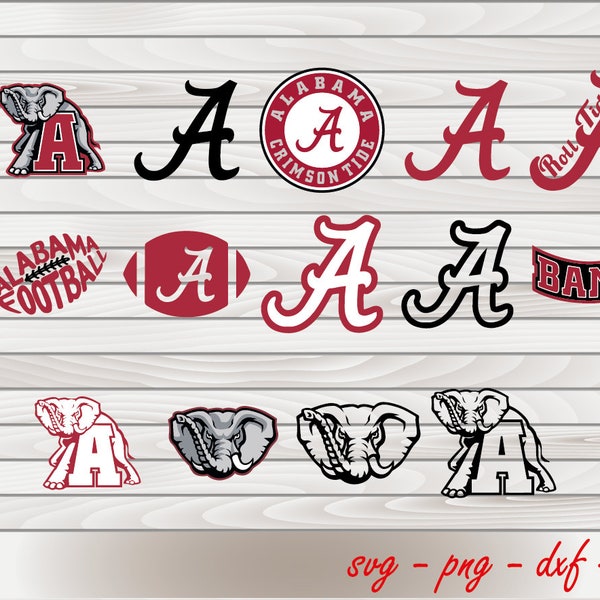 Alabama Svg Bundle, Alabama State Svg, Elephant Svg, A Svg, Football Svg, Vinyl Cricut, Svg, Png, Dxf, Eps