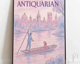 Oxford Punter Print – Vintage New Yorker Style Magazine Cover