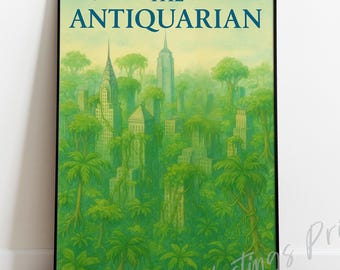 Vintage Magazine Cover Print – New Yorker Style, Urban Jungle Art