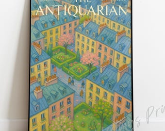 Vintage Paris Quarter Print – New Yorker Style Magazine Cover Art