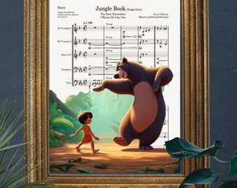 ジャングル・ブック モーグリとバルー 必要最低限の楽譜 アート
