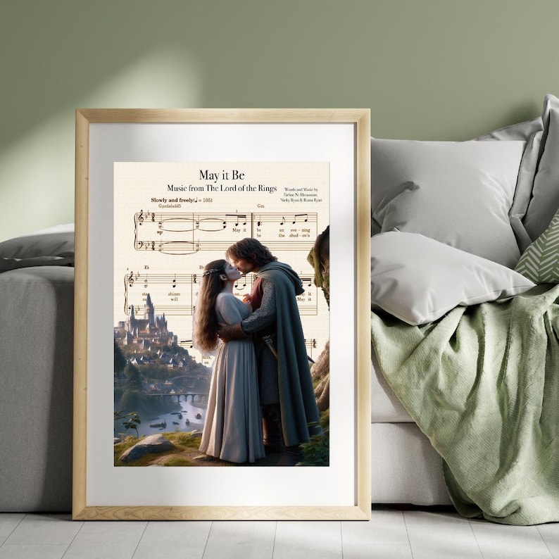 Lord of the Rings Sheet Music Art Print © HastingsPrintStudio | etsy.com