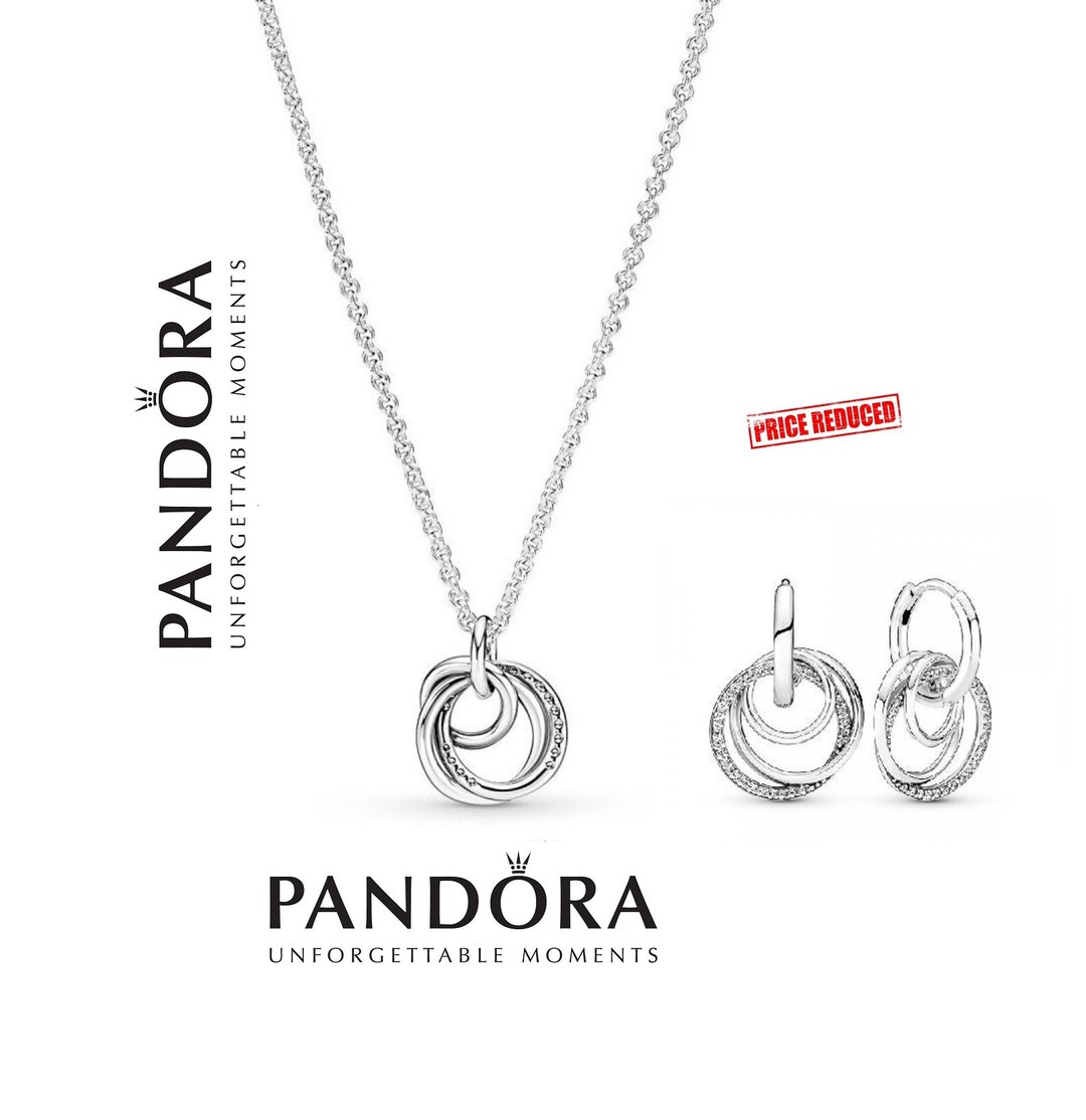Pandora Jewellery Gift Set Family Always Encircled Necklace & Etsy UK