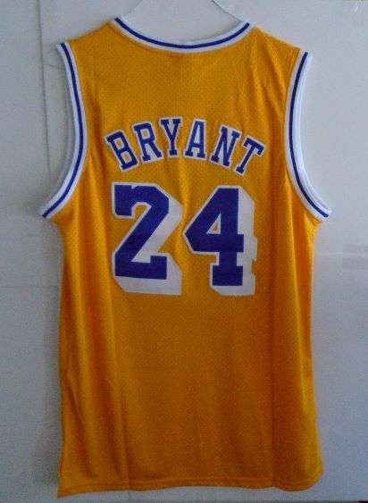 Authentic Reebok Kobe Bryant #24 NBA Los Angeles Lakers White Jersey Size L