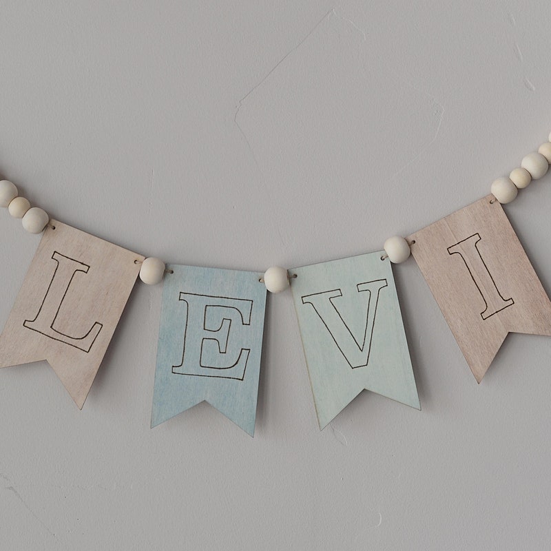 Baby Name Banner - Etsy