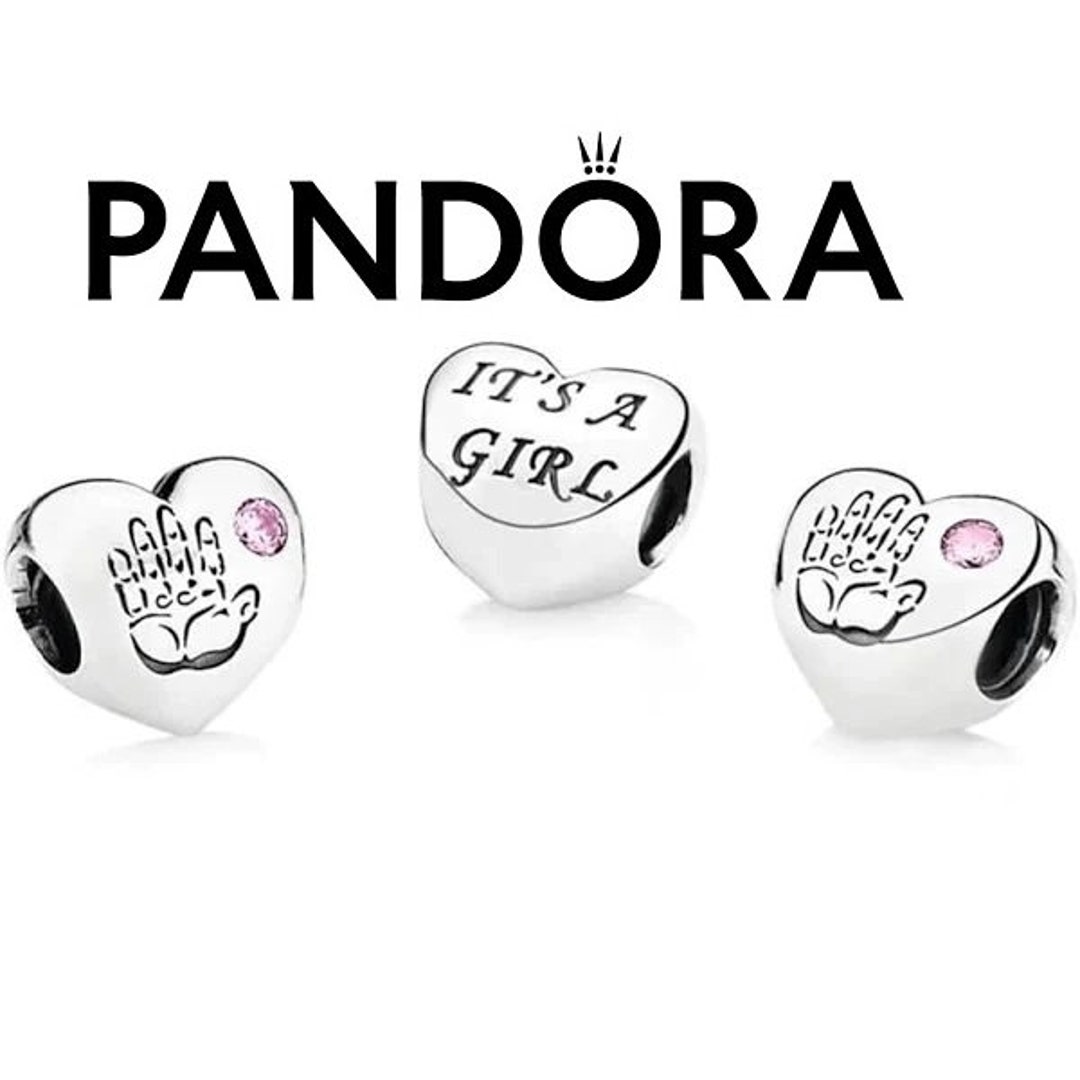 Pandora Baby Girl Charm Baby Girl Born Charm Gift Pandora Etsy UK