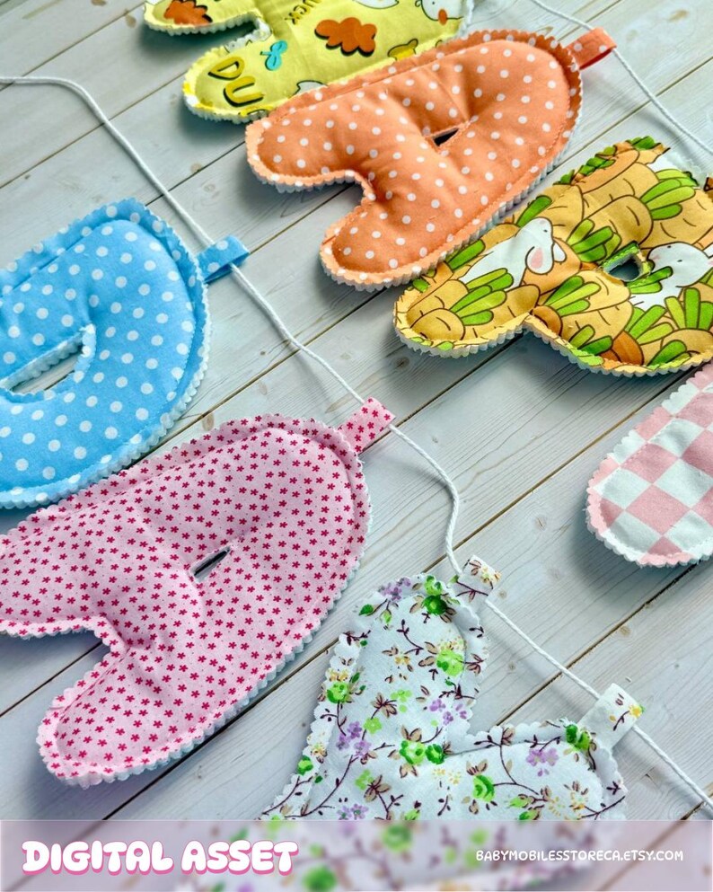 Alphabet Letter Fabric Banner Template – PDF Sewing Pattern - Etsy