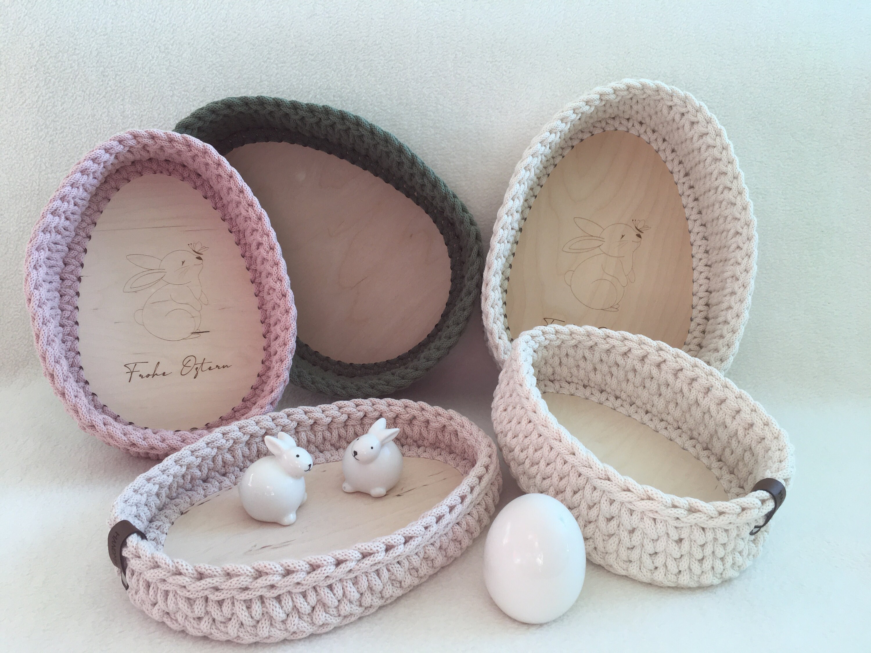 Korbböden Aus Holz Für Häkelkörbchen – Rund & Oval, Verschiedene Größen, Made In Germany