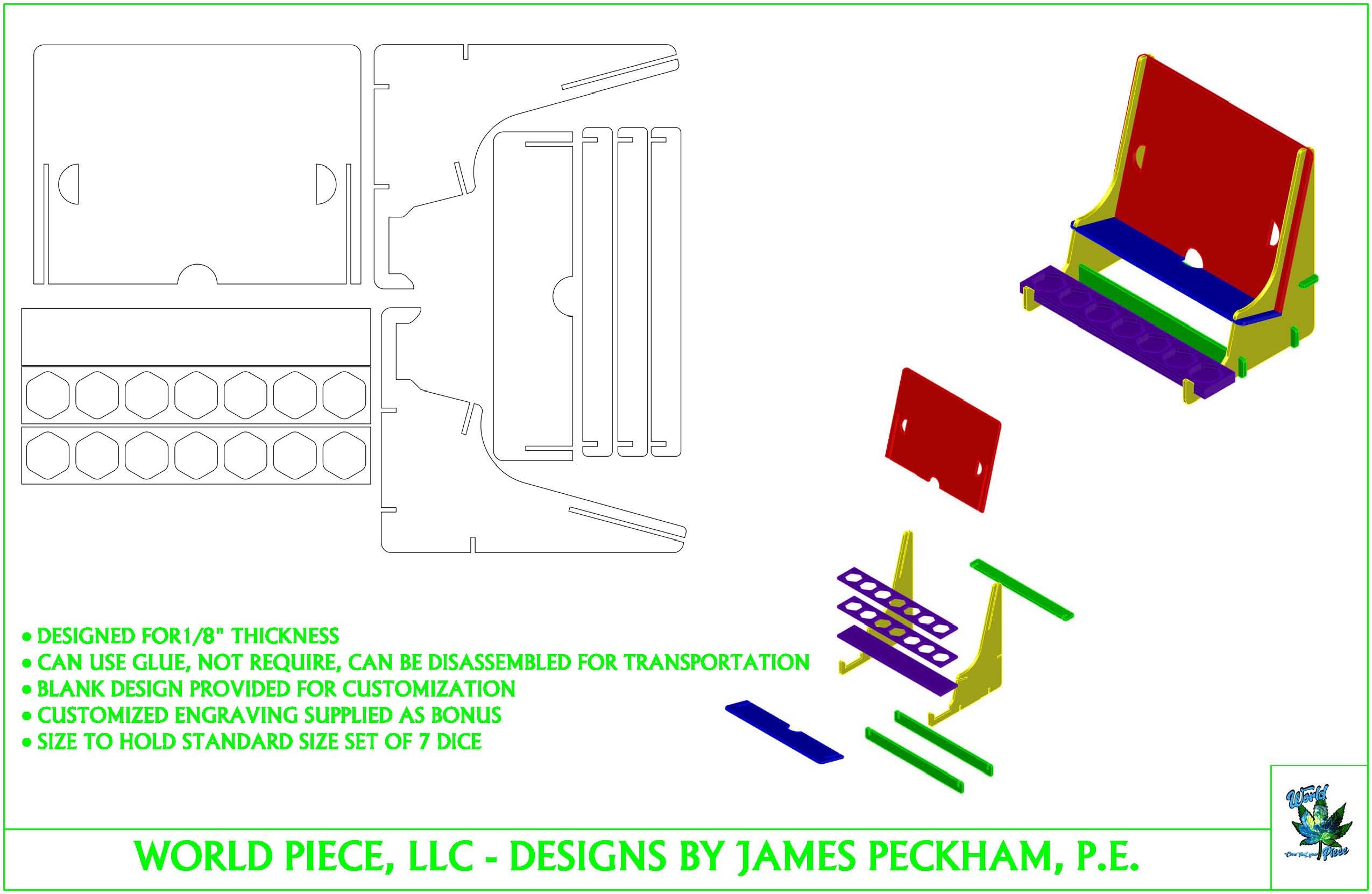 DND Stand Tablet/phone digital File for Laser Cutter Etsy