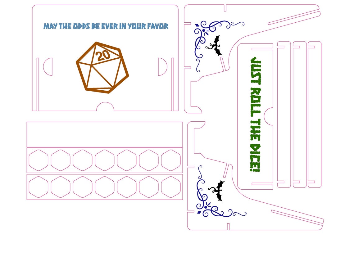 DND Stand Tablet/phone digital File for Laser Cutter Etsy