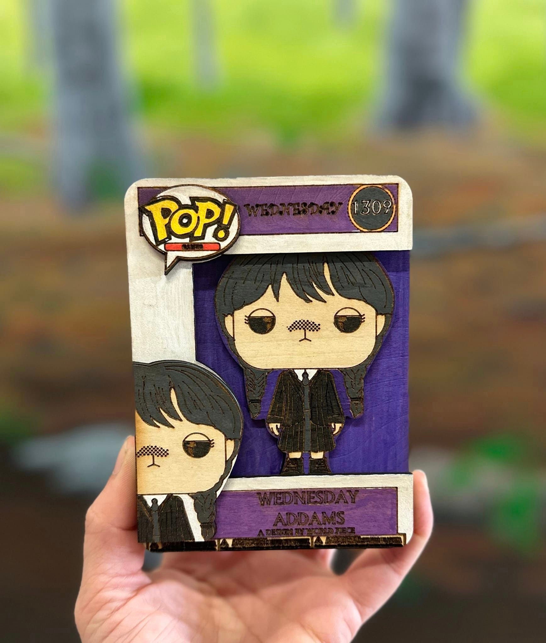 10cm POP Wednesday Addams Family Action Figure Acrylic Chibi Anime