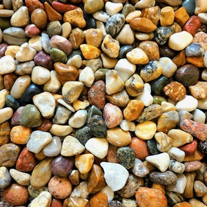 Beautiful Mix of Small Tumbled/Polished Natural Great Lakes Rocks / Stones (By Weight)