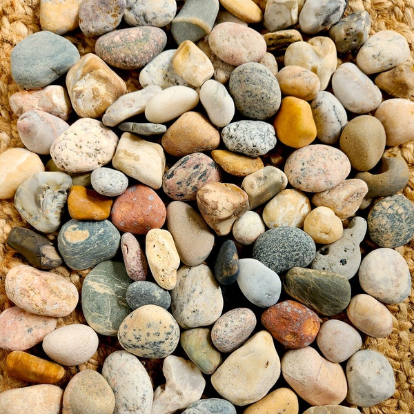 Medium Raw Untumbled Beautiful Mix of Natural Great Lake Rocks / Stones (By Weight)