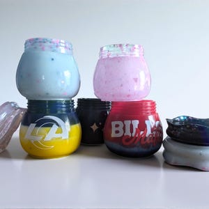 Customizable Resin Stash Jar: Pick Your Colors & Text